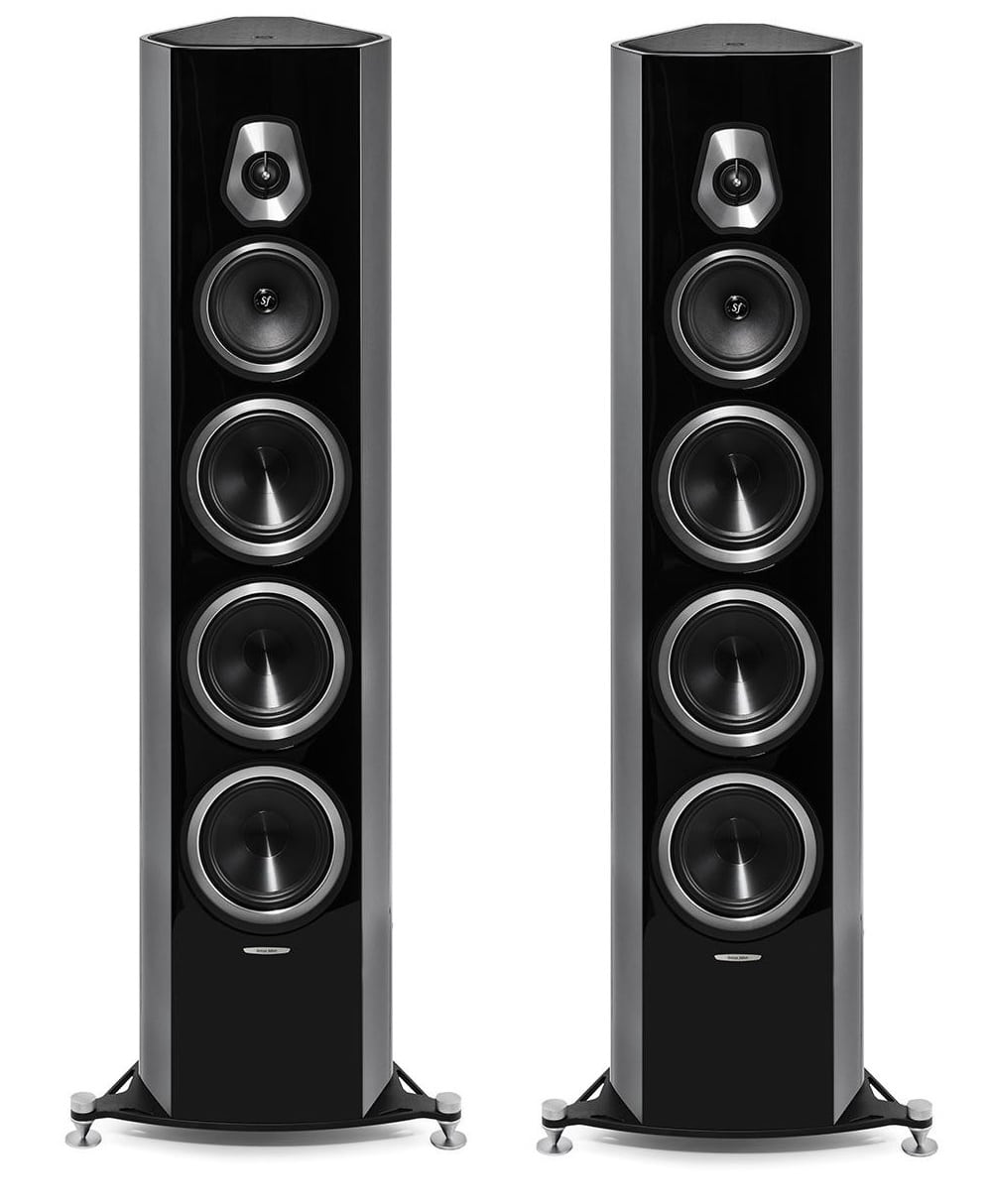 Sonus Faber Sonetto VIII kolumny podłogowe black front